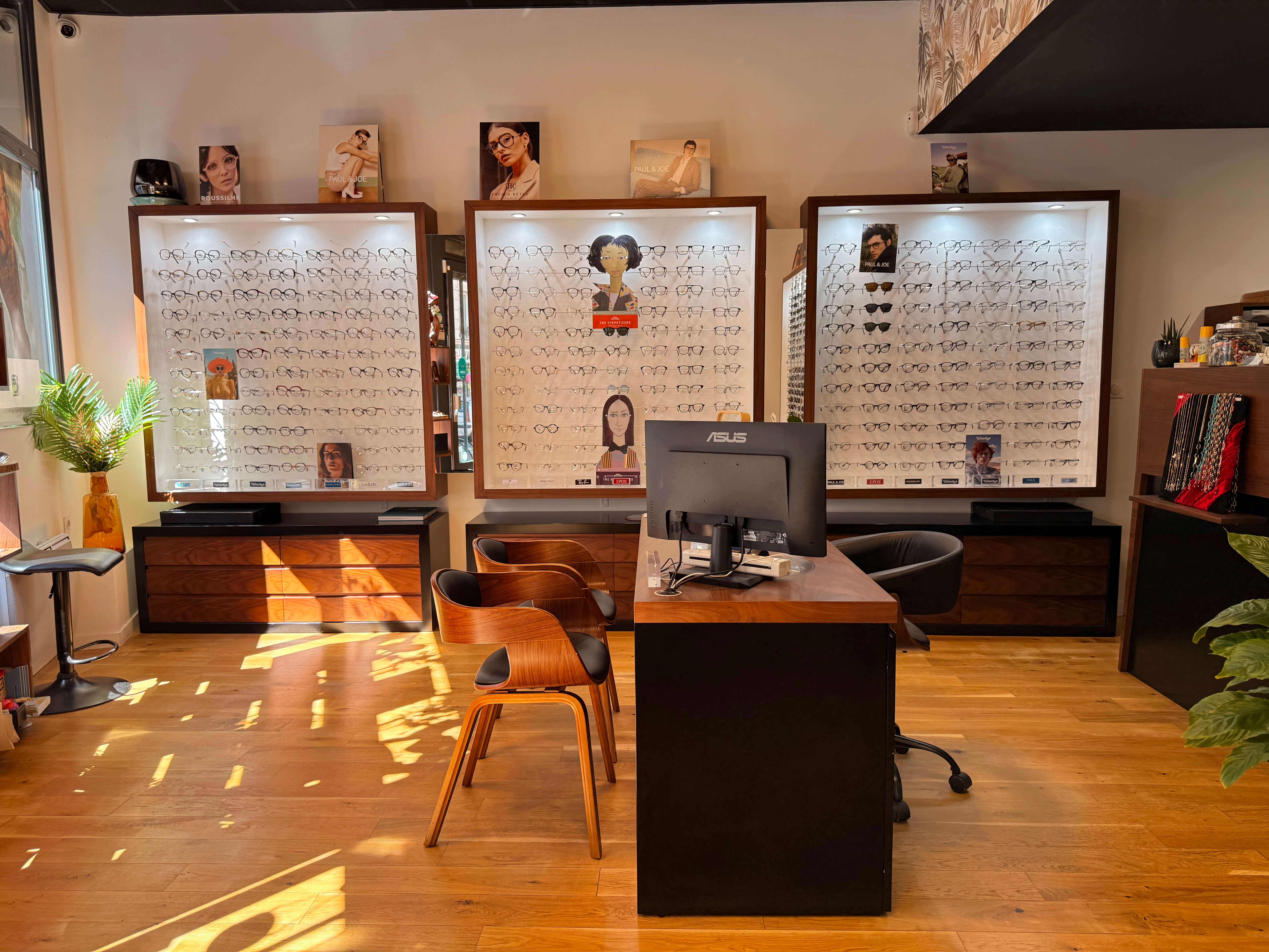 Arrière-plan Boutique Optique